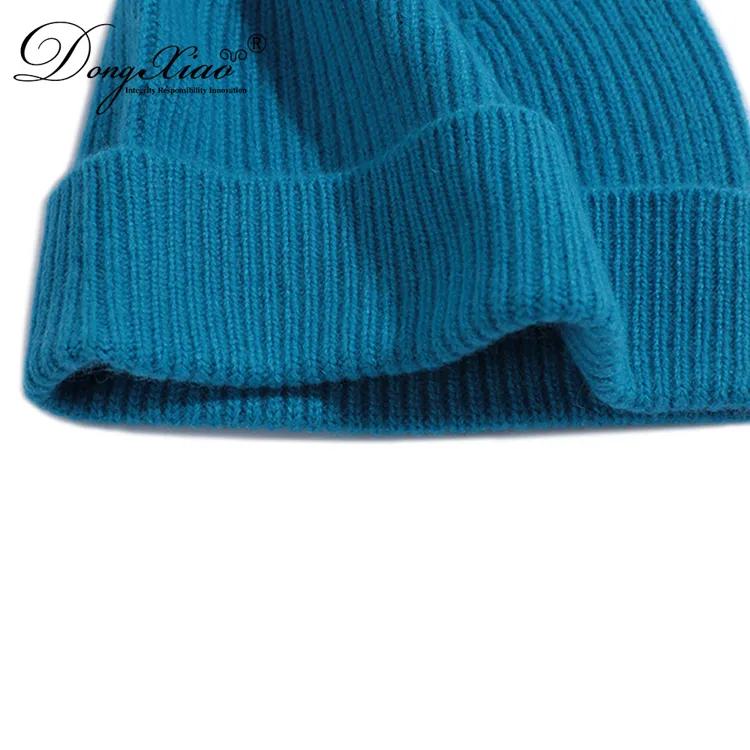 Classic Fold-up Beanie · 100% Cashmere · Unisex Knit Cap, 14–15.5µm, Winter Warmth / Outerwear — detail view 9