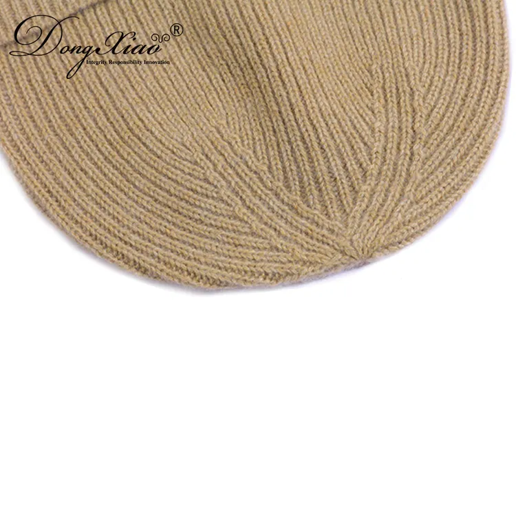 Classic Fold-up Beanie · 100% Cashmere · Unisex Knit Cap, 14–15.5µm, Winter Warmth / Outerwear — detail view 30