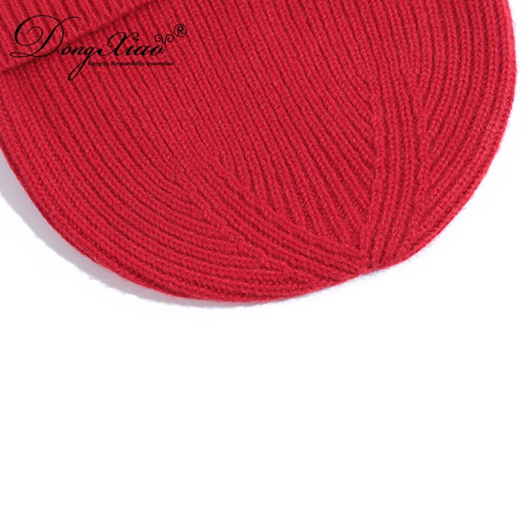 Classic Fold-up Beanie · 100% Cashmere · Unisex Knit Cap, 14–15.5µm, Winter Warmth / Outerwear — detail view 38