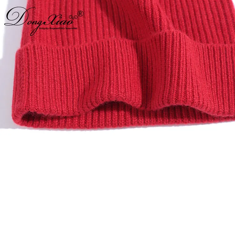 Classic Fold-up Beanie · 100% Cashmere · Unisex Knit Cap, 14–15.5µm, Winter Warmth / Outerwear — detail view 39