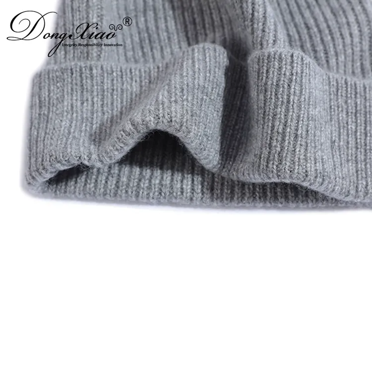Classic Fold-up Beanie · 100% Cashmere · Unisex Knit Cap, 14–15.5µm, Winter Warmth / Outerwear — detail view 41