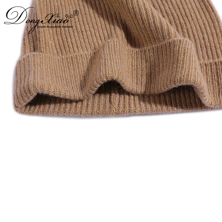 Classic Fold-up Beanie · 100% Cashmere · Unisex Knit Cap, 14–15.5µm, Winter Warmth / Outerwear — detail view 52