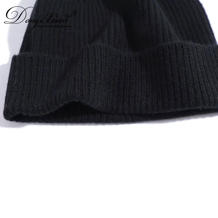 Classic Fold-up Beanie · 100% Cashmere · Unisex Knit Cap, 14–15.5µm, Winter Warmth / Outerwear — detail view 55
