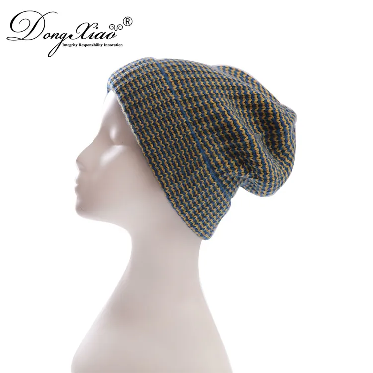 Ribbed Knit Hat · 100% Cashmere · Unisex Knit Cap, 14–15.5µm, Winter Warmth / Outerwear — detail view 5
