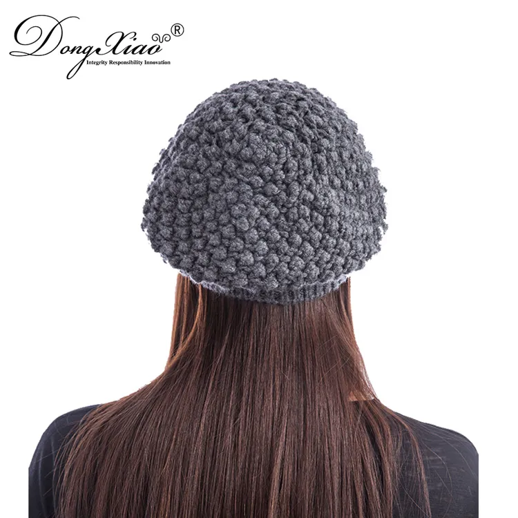 Ribbed Knit Hat · 100% Cashmere · Unisex Knit Cap, 14–15.5µm, Winter Warmth / Outerwear — detail view 5