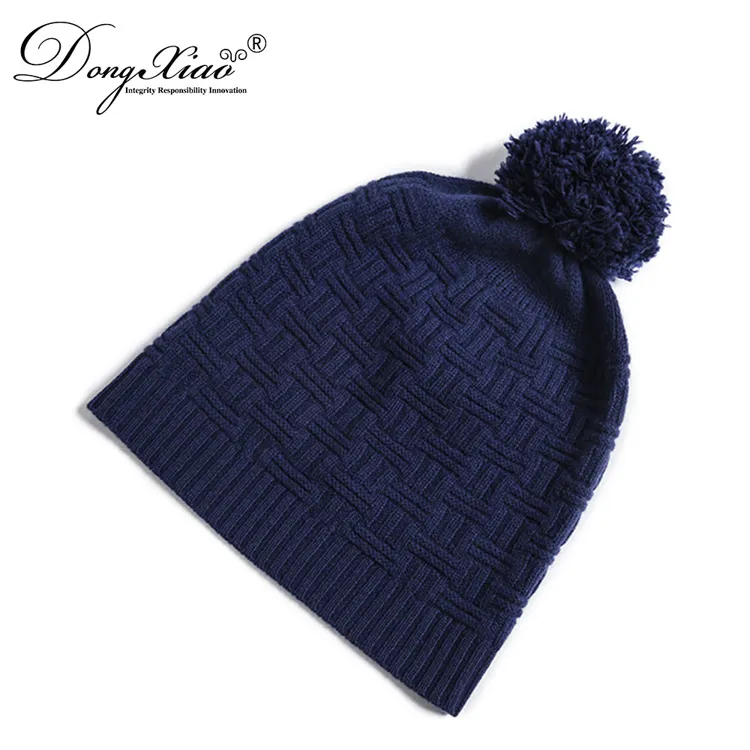 Knit Beanie · 100% Cashmere · Unisex Knit Cap, 14–15.5µm, Winter Warmth / Outerwear — detail view 3
