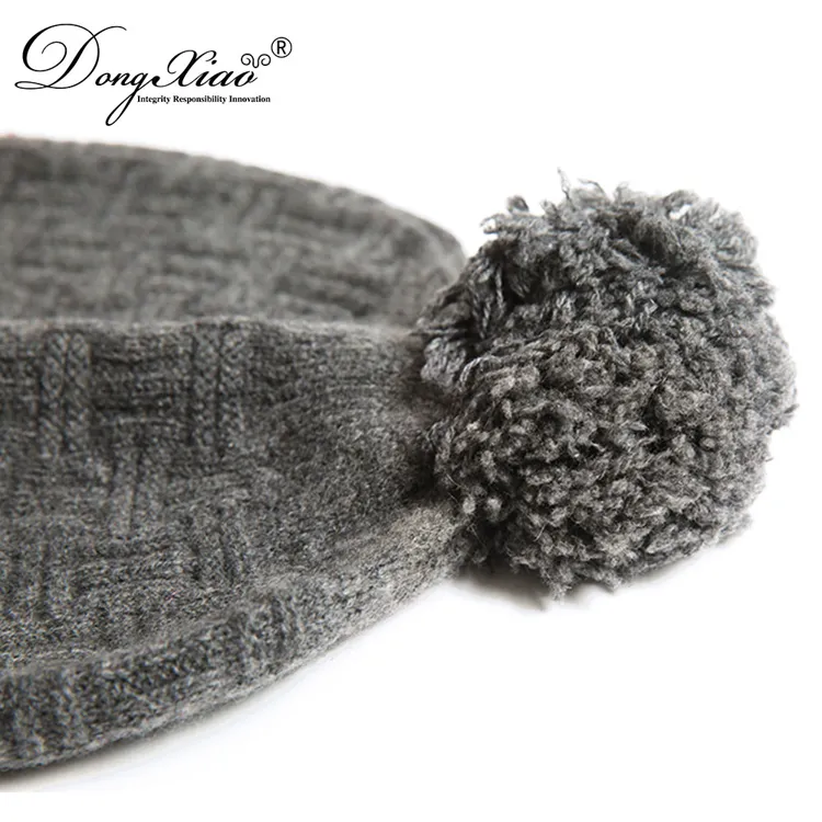 Knit Beanie · 100% Cashmere · Unisex Knit Cap, 14–15.5µm, Winter Warmth / Outerwear — detail view 9