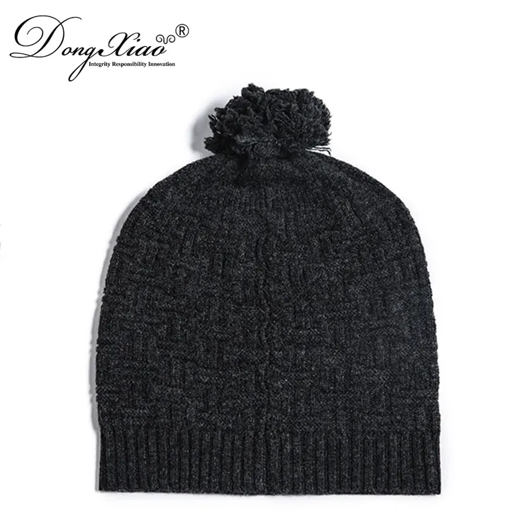 Knit Beanie · 100% Cashmere · Unisex Knit Cap, 14–15.5µm, Winter Warmth / Outerwear — detail view 12
